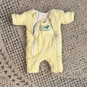 Yellow Baby Merlin MagicSleepsuit sz small 3-6 mo